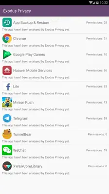 Exodus Privacy android App screenshot 1